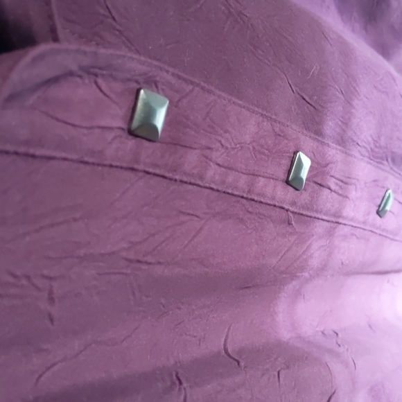 Plus size deep wine coloured Pennington's long sle - Picture 6 of 6